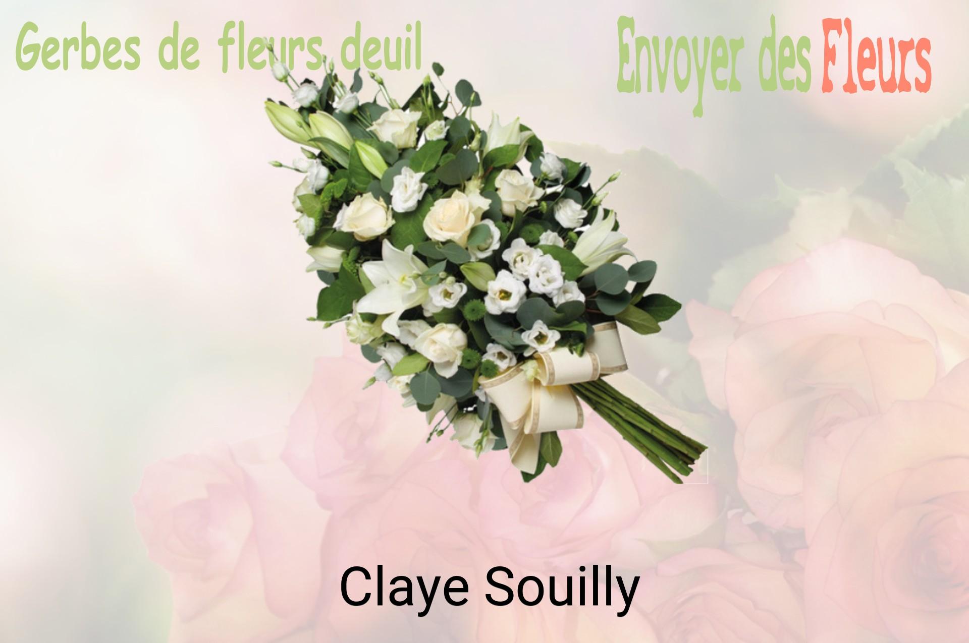 Gerbe de fleurs de deuil livrée à Claye-Souilly